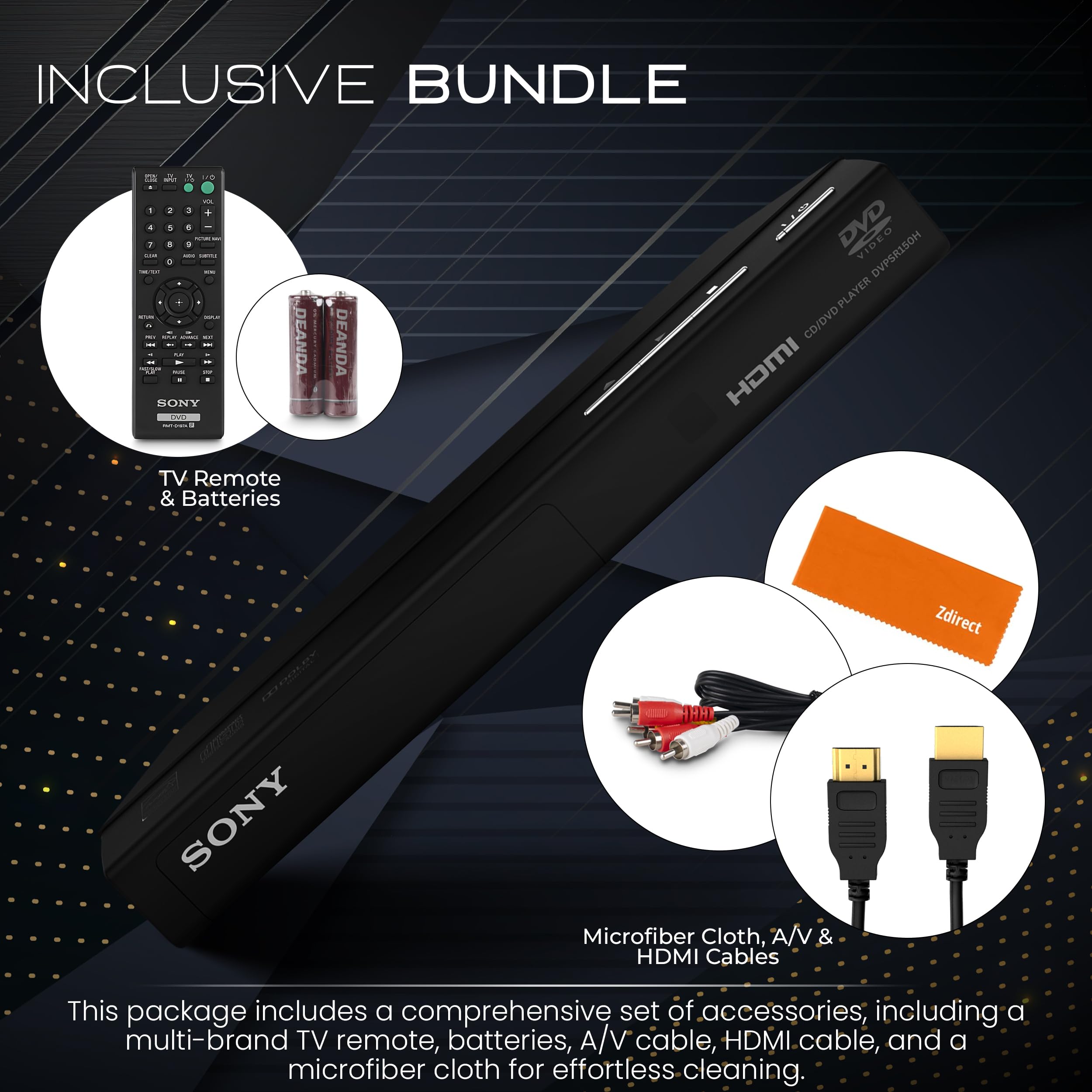 Amazon.com: Sony DVD Player for TV with Remote, Plays DVD's and